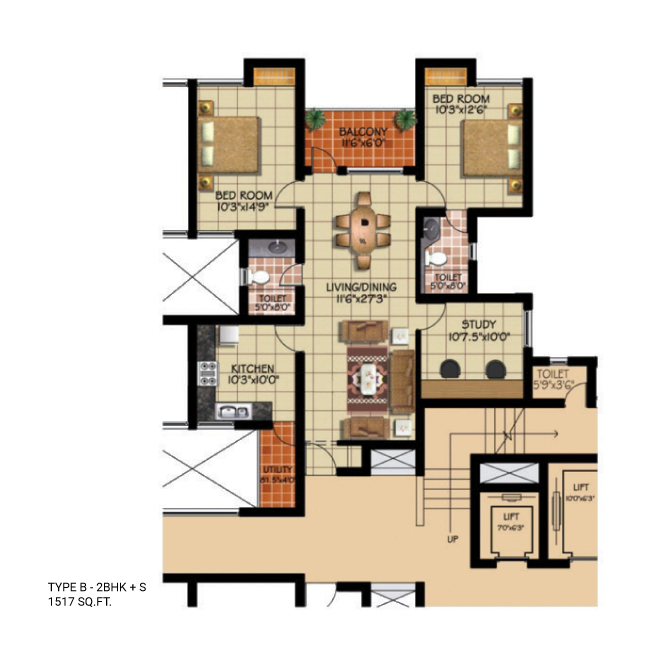 Floor Plan - 1687 Sq-ft