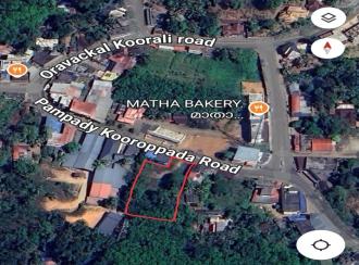 Residential Land for SaleKottayam, Pampady, Kooroppada