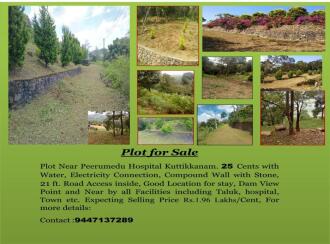 Residential Land for SaleIdukki, Peerumade, Peermade
