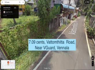 Residential Land for Sale in Ernakulam, Vennala, Vennala, Vattomthitta Road