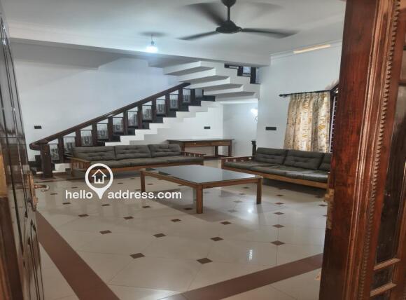 Living area and stairs