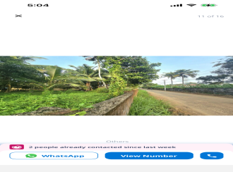 Residential Land for Sale in Thrissur, Irinjalakuda, Kattoor, road joining Ponjanam road