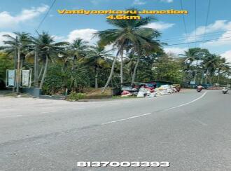 Commercial Land for Sale in Trivandrum, Thiruvananthapuram, Vattiyoorkavu, Near Petrol pump