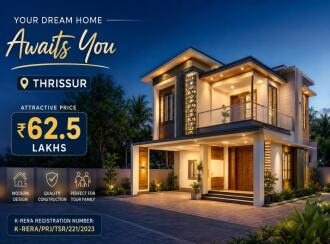 Residential House Villa for Sale in Thrissur, Thrissur, Kuttoor
