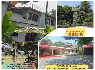 Residential House Villa for Sale in Ernakulam, Kanjiramattom, Arayankavu, Thottara