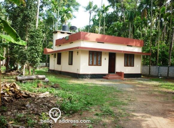 Residential land with small house Front view