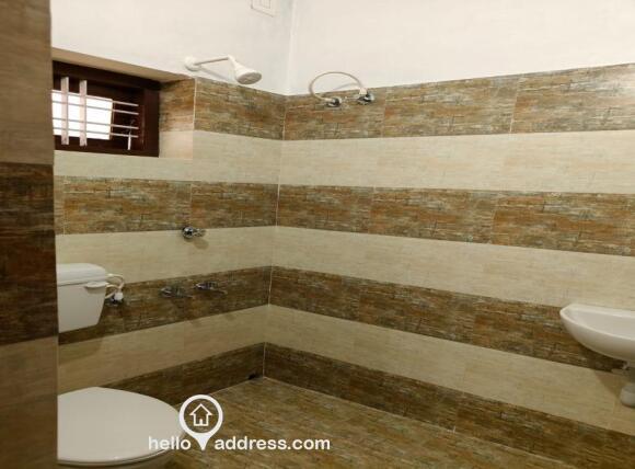 One of the bathrooms