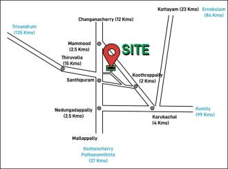 Residential Land for Sale in Kottayam, Changanassery, Karukachal
