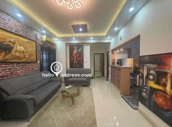 Hall fully furnished & loaded with imported paintings