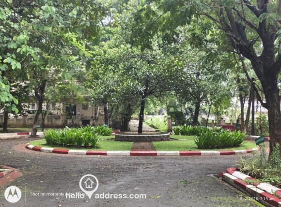 Central round about inside the campus