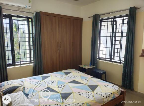 Well ventilated Bed Room with newly installed split ACs in both BRd