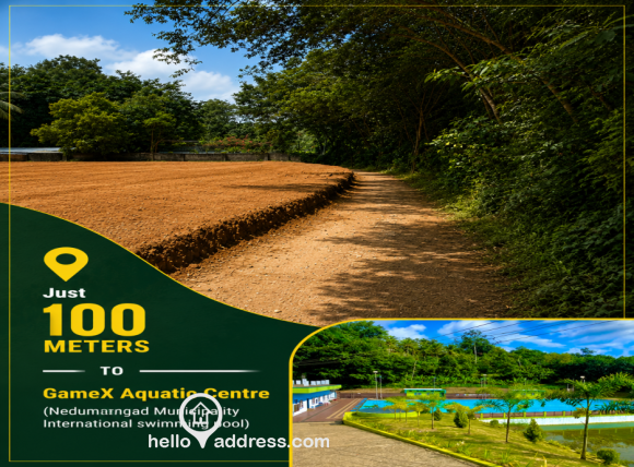 100 meters to GameX Aquatic Centre(Nedumangad Municipality International swimming pool)