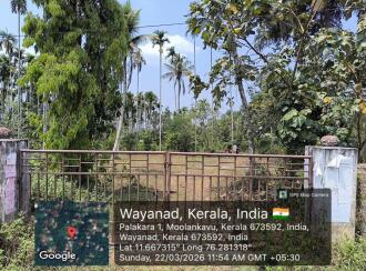 Residential Land for Sale in Wayanad, Sulthan bathery, Noolpuzha