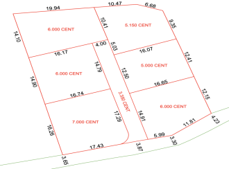 Residential Land for Sale in Trivandrum, Nedumangad, Pulipara, Near Nedumangad Municipality International swimming pool
