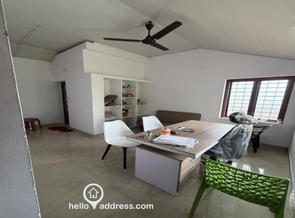 Office with attached bathroom