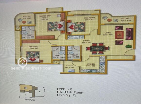 Layout of the apartment
