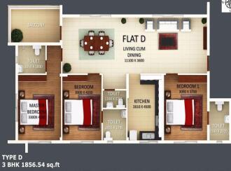 Residential Apartment for Sale in Ernakulam, Ernakulam town, Chittoor, Chittoor