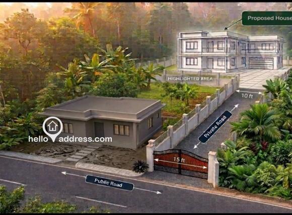 Plot details with Proposed Construction