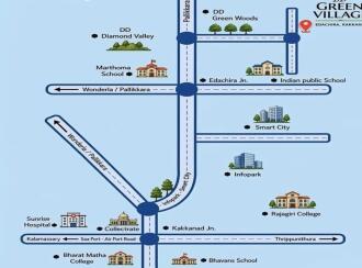 Residential Apartment for Sale in Ernakulam, Kakkanad, Edachira, Near Marthomma Public School Edachira