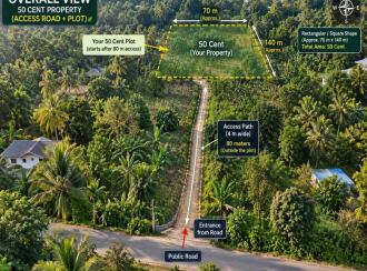Residential Land for Sale in Trivandrum, Kazhakoottam, Pothencode, Santhigiri - Koliyacode ,Kalungu Junction